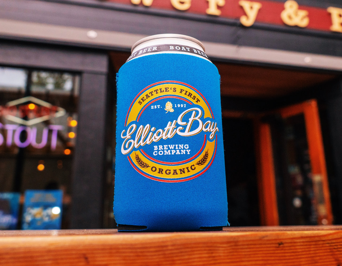 Seattle’s First Organic Blue Koozie