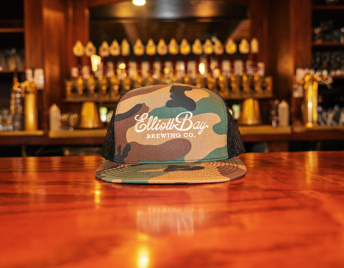 Camo Elliott Bay Snap Back Hat
