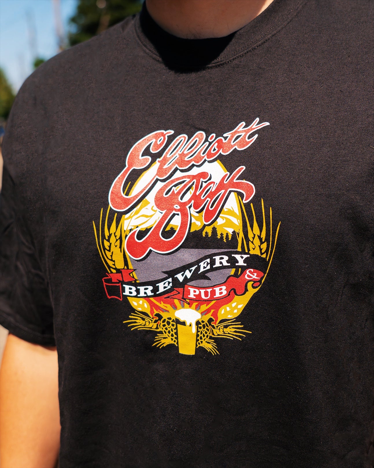 Vintage West Seattle Brewery Black T-Shirt