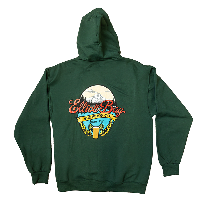 Green Oval Mountain Hoodie