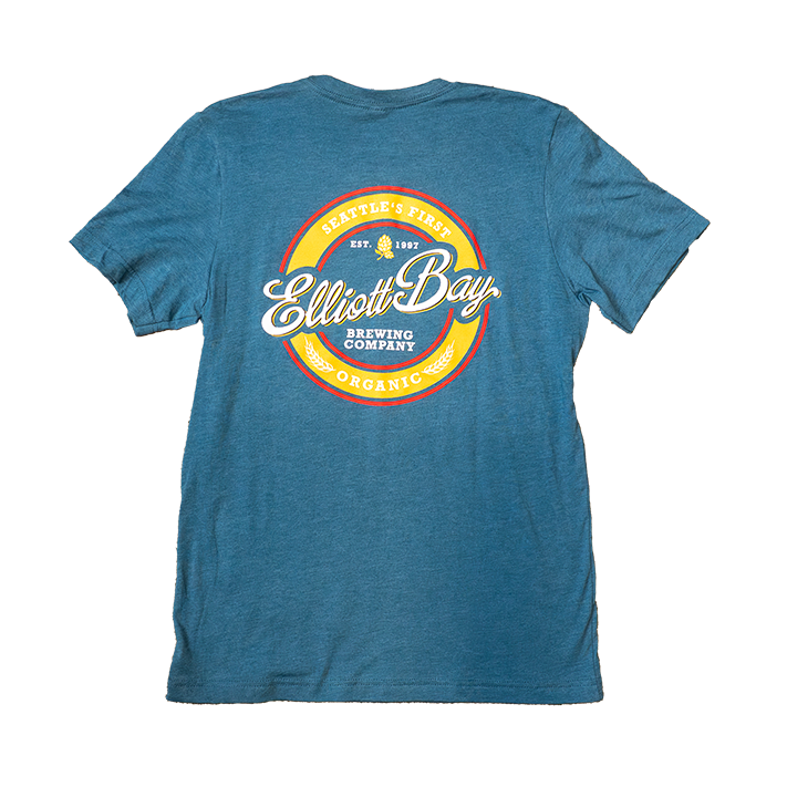 First Organic Circle Blue T-Shirt
