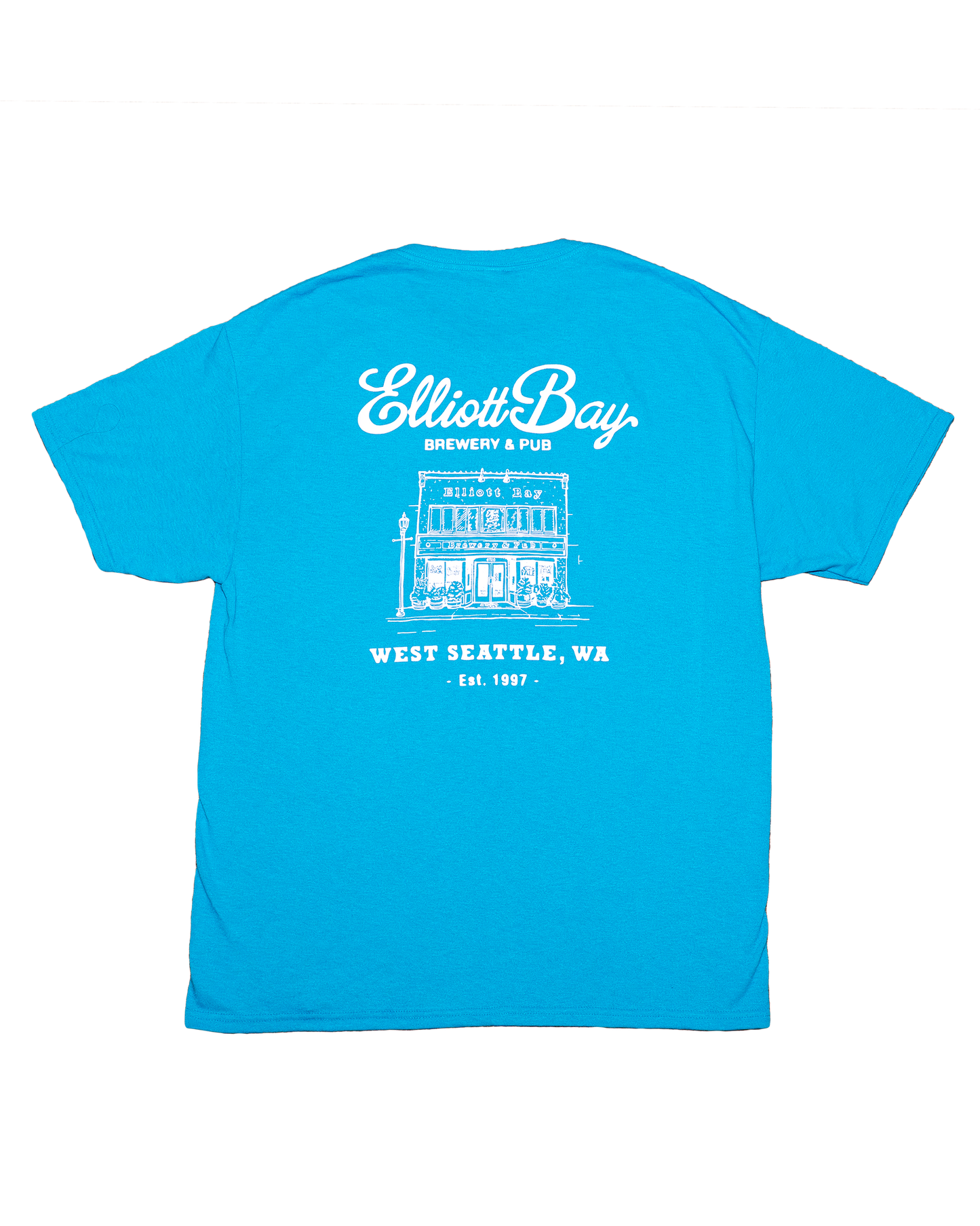 West Seattle Blue Stencil Location T-Shirt