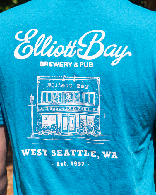 West Seattle Blue Stencil Location T-Shirt
