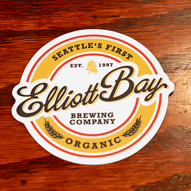 Seattle's First Organic Circle Sticker
