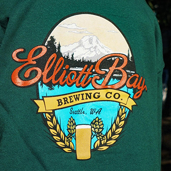 Green Oval Mountain Hoodie