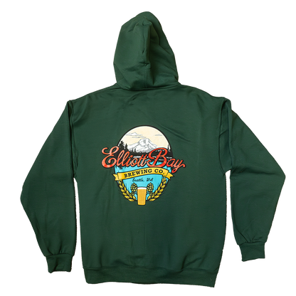 Green Oval Mountain Hoodie