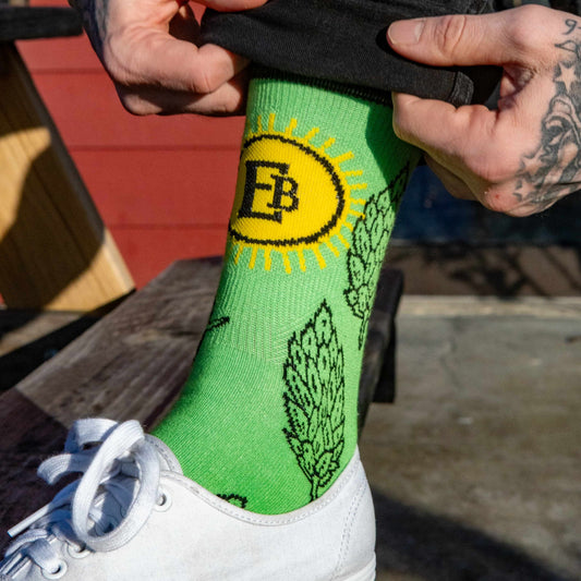 Fresh Hop Green Socks