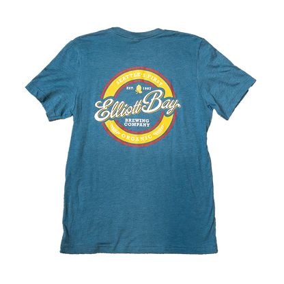 First Organic Circle Blue T-Shirt